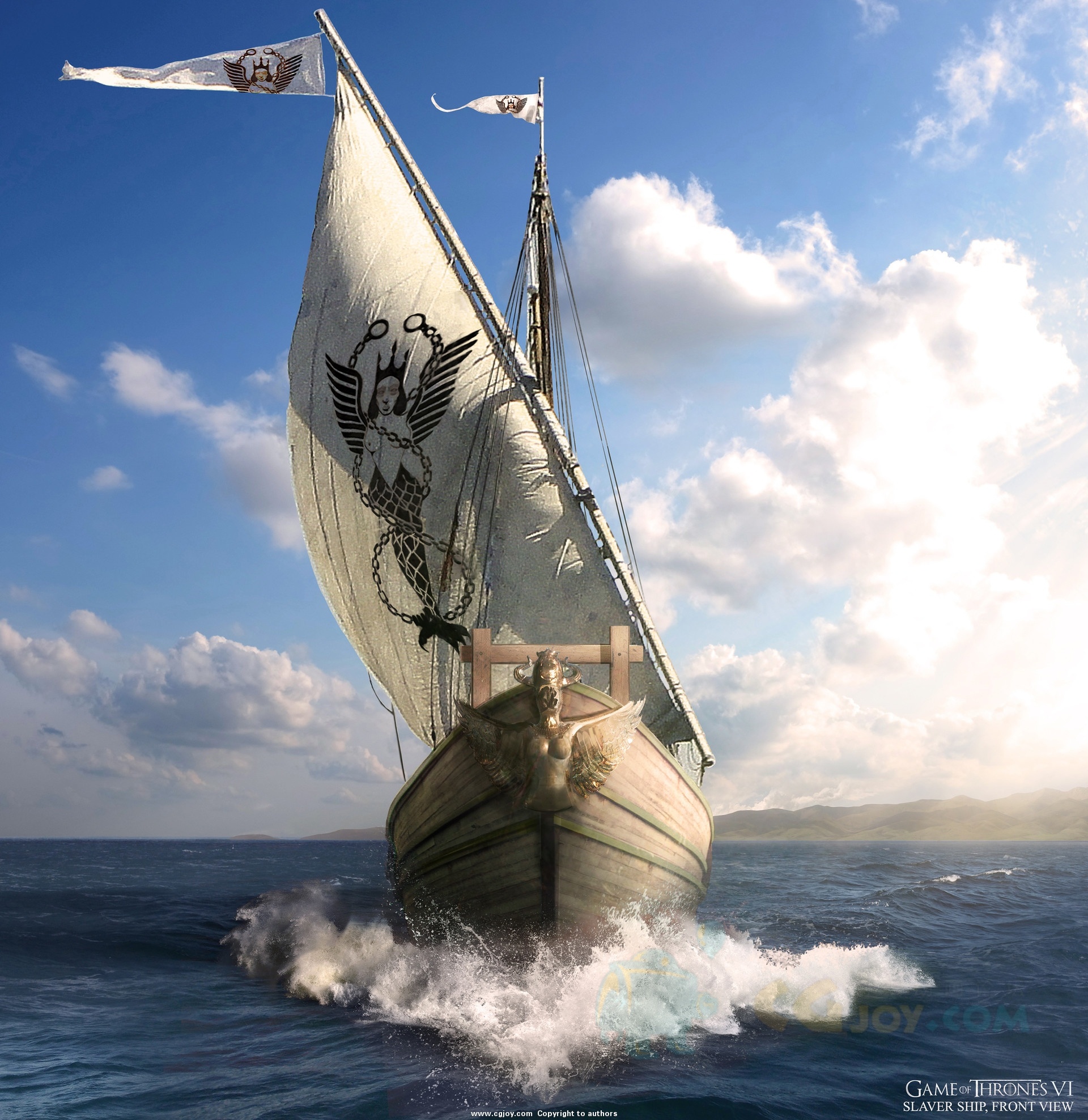 30 imágenes de Concept Art de Juego de Tronos Sorprendentes Barco de los traficantes de esclavos Temporada 6 - 30 imágenes de Concept Art de Juego de Tronos Sorprendentes